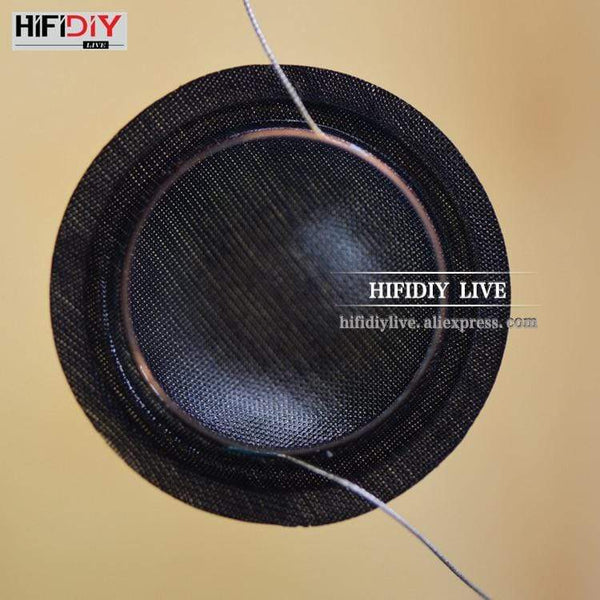 Planet Gates HIFIDIY LIVE 2pcs/set 1 inch 25.4 25.5mm Tweeter Voice Coil soft black/Transparent Silk Membrane Treble Speaker Repair Parts DIY