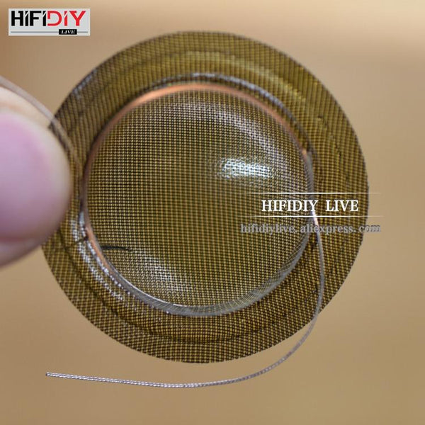 Planet Gates HIFIDIY LIVE 2pcs/set 1 inch 25.4 25.5mm Tweeter Voice Coil soft black/Transparent Silk Membrane Treble Speaker Repair Parts DIY