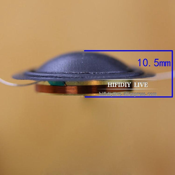 Planet Gates HIFIDIY LIVE 2pcs/set 1 inch 25.4 25.5mm Tweeter Voice Coil soft black/Transparent Silk Membrane Treble Speaker Repair Parts DIY