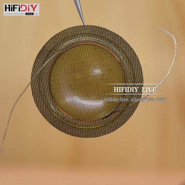 Planet Gates HIFIDIY LIVE 2pcs/set 1 inch 25.4 25.5mm Tweeter Voice Coil soft black/Transparent Silk Membrane Treble Speaker Repair Parts DIY