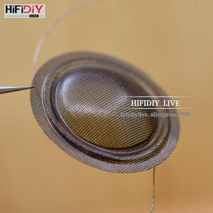 Planet Gates HIFIDIY LIVE 2pcs/set 1 inch 25.4 25.5mm Tweeter Voice Coil soft black/Transparent Silk Membrane Treble Speaker Repair Parts DIY