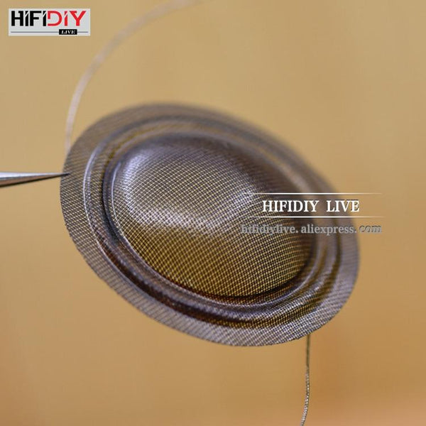Planet Gates HIFIDIY LIVE 2pcs/set 1 inch 25.4 25.5mm Tweeter Voice Coil soft black/Transparent Silk Membrane Treble Speaker Repair Parts DIY