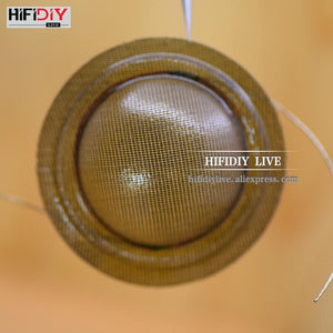 Planet Gates HIFIDIY LIVE 2pcs/set 1 inch 25.4 25.5mm Tweeter Voice Coil soft black/Transparent Silk Membrane Treble Speaker Repair Parts DIY
