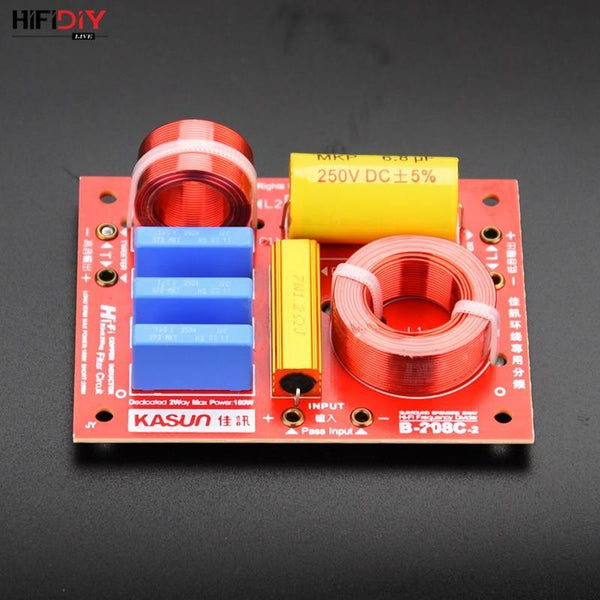 HIFIDIY LIVE 2Way 2Unit (tweeter+bass Speaker) Frequency Divider Crossover Filters B-208C Hi-Fi Speakers Surround Desktop Audio