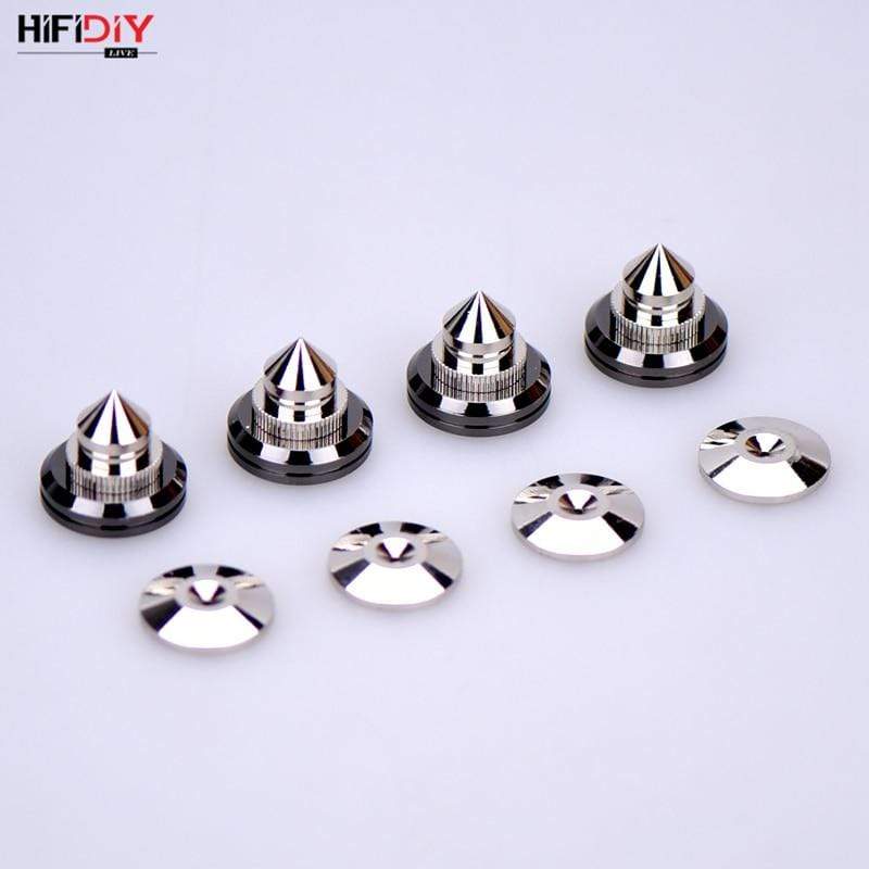 Planet Gates HIFIDIY LIVE 4 Sets or 4 PCS speakers Stand Feet Foot Pad Pure copper silver loudspeaker box Spikes Cone Floor Foot Nail M28*26