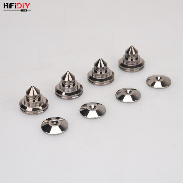 Planet Gates HIFIDIY LIVE 4 Sets or 4 PCS speakers Stand Feet Foot Pad Pure copper silver loudspeaker box Spikes Cone Floor Foot Nail M28*26