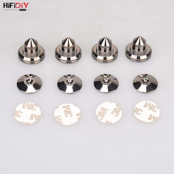 Planet Gates HIFIDIY LIVE 4 Sets or 4 PCS speakers Stand Feet Foot Pad Pure copper silver loudspeaker box Spikes Cone Floor Foot Nail M28*26