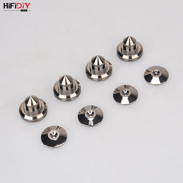 Planet Gates HIFIDIY LIVE 4 Sets or 4 PCS speakers Stand Feet Foot Pad Pure copper silver loudspeaker box Spikes Cone Floor Foot Nail M28*26