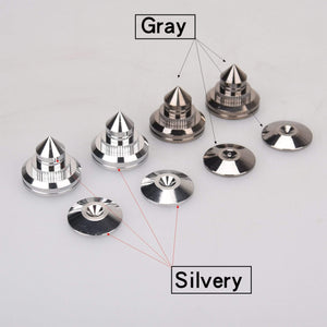 Planet Gates HIFIDIY LIVE 4 Sets or 4 PCS speakers Stand Feet Foot Pad Pure copper silver loudspeaker box Spikes Cone Floor Foot Nail M28*26