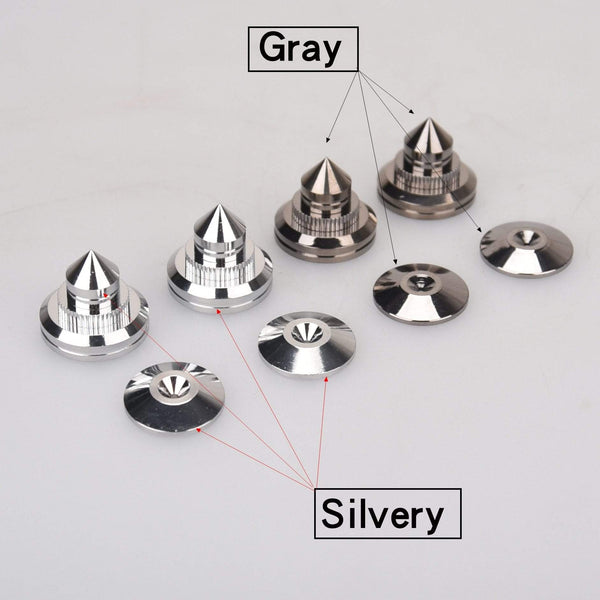 Planet Gates HIFIDIY LIVE 4 Sets or 4 PCS speakers Stand Feet Foot Pad Pure copper silver loudspeaker box Spikes Cone Floor Foot Nail M28*26