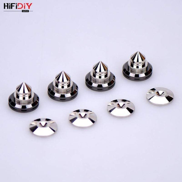 Planet Gates HIFIDIY LIVE 4 Sets or 4 PCS speakers Stand Feet Foot Pad Pure copper silver loudspeaker box Spikes Cone Floor Foot Nail M28*26