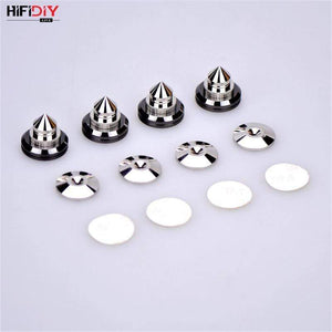 Planet Gates HIFIDIY LIVE 4 Sets or 4 PCS speakers Stand Feet Foot Pad Pure copper silver loudspeaker box Spikes Cone Floor Foot Nail M28*26