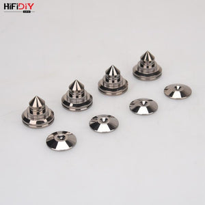Planet Gates HIFIDIY LIVE 4 Sets or 4 PCS speakers Stand Feet Foot Pad Pure copper silver loudspeaker box Spikes Cone Floor Foot Nail M28*26