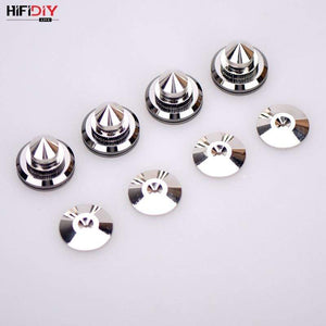 Planet Gates HIFIDIY LIVE 4 Sets or 4 PCS speakers Stand Feet Foot Pad Pure copper silver loudspeaker box Spikes Cone Floor Foot Nail M28*26
