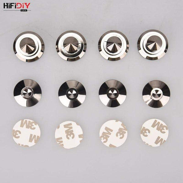 Planet Gates HIFIDIY LIVE 4 Sets or 4 PCS speakers Stand Feet Foot Pad Pure copper silver loudspeaker box Spikes Cone Floor Foot Nail M28*26
