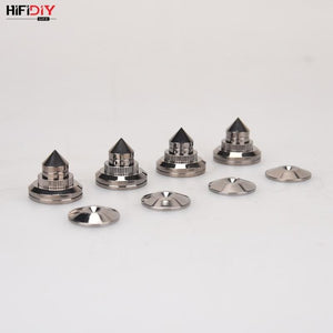Planet Gates HIFIDIY LIVE 4 Sets or 4 PCS speakers Stand Feet Foot Pad Pure copper silver loudspeaker box Spikes Cone Floor Foot Nail M28*26