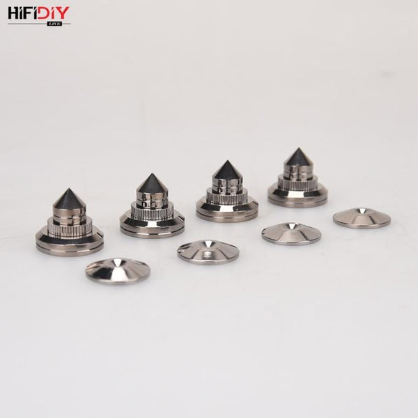 Planet Gates HIFIDIY LIVE 4 Sets or 4 PCS speakers Stand Feet Foot Pad Pure copper silver loudspeaker box Spikes Cone Floor Foot Nail M28*26
