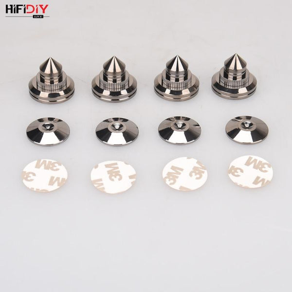 Planet Gates HIFIDIY LIVE 4 Sets or 4 PCS speakers Stand Feet Foot Pad Pure copper silver loudspeaker box Spikes Cone Floor Foot Nail M28*26