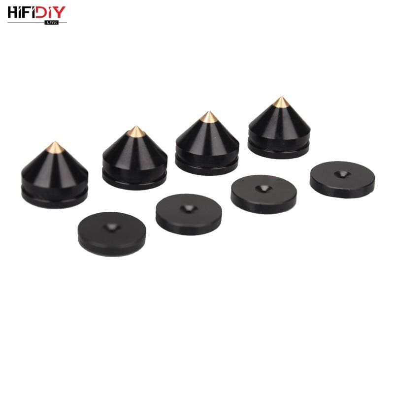 Planet Gates HIFIDIY LIVE 4PCS 4Sets speaker Stand Feet Foot Pad aluminium alloy metal (NOT natural wood ) Spikes Cone Floor Foot Nail M23*20