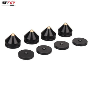 Planet Gates HIFIDIY LIVE 4PCS 4Sets speaker Stand Feet Foot Pad aluminium alloy metal (NOT natural wood ) Spikes Cone Floor Foot Nail M23*20