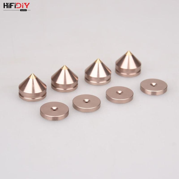 Planet Gates HIFIDIY LIVE 4PCS 4Sets speaker Stand Feet Foot Pad aluminium alloy metal (NOT natural wood ) Spikes Cone Floor Foot Nail M23*20