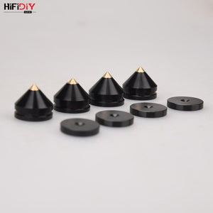 Planet Gates HIFIDIY LIVE 4PCS 4Sets speaker Stand Feet Foot Pad aluminium alloy metal (NOT natural wood ) Spikes Cone Floor Foot Nail M23*20