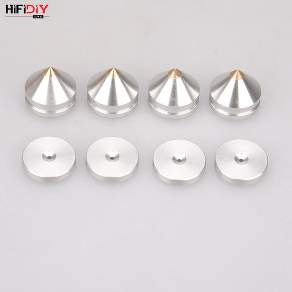 Planet Gates HIFIDIY LIVE 4PCS 4Sets speaker Stand Feet Foot Pad aluminium alloy metal (NOT natural wood ) Spikes Cone Floor Foot Nail M23*20