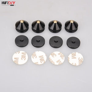Planet Gates HIFIDIY LIVE 4PCS 4Sets speaker Stand Feet Foot Pad aluminium alloy metal (NOT natural wood ) Spikes Cone Floor Foot Nail M23*20