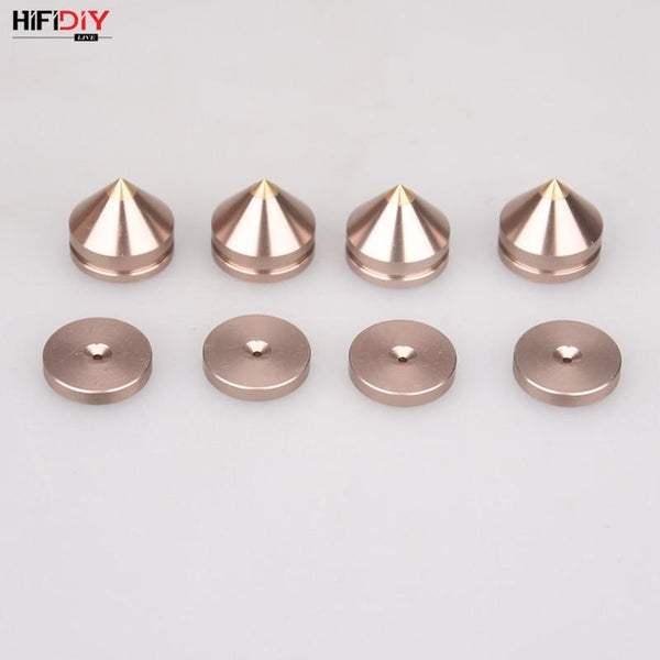 Planet Gates HIFIDIY LIVE 4PCS 4Sets speaker Stand Feet Foot Pad aluminium alloy metal (NOT natural wood ) Spikes Cone Floor Foot Nail M23*20