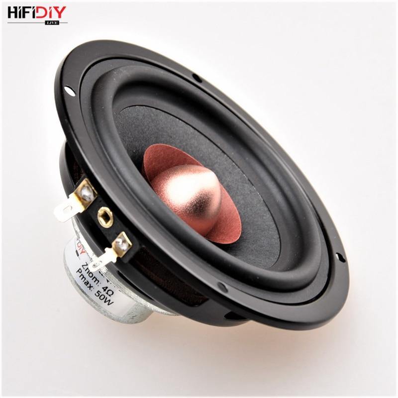 HIFIDIY LIVE Hi-Fi 4.5 INCH DIY Full Frequency Speaker Unit 4 8OHM 50W Neodymium Magnetic High Alto Bass Loudspeaker QF4-116NS