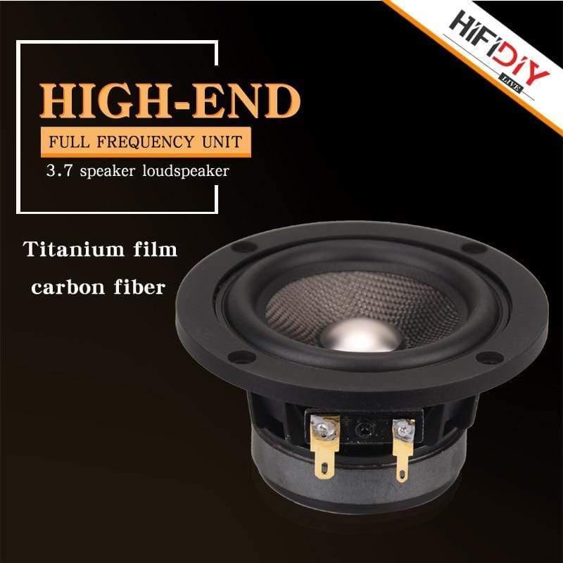 HIFIDIY LIVE Hifi 3.7 Inch 93mm Full Frequency Speaker Unit 4 OHM 30W High Alto Bass Loudspeaker P3-93 Titanium Carbon Fiber