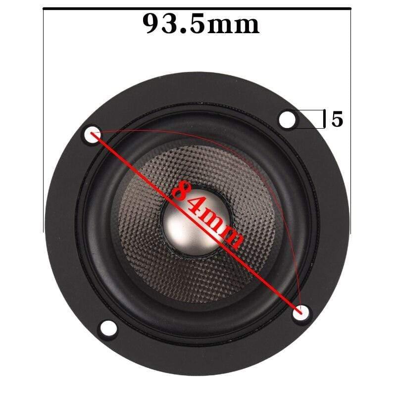 HIFIDIY LIVE Hifi 3.7 Inch 93mm Full Frequency Speaker Unit 4 OHM 30W High Alto Bass Loudspeaker P3-93 Titanium Carbon Fiber