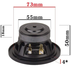 HIFIDIY LIVE Hifi 3.7 Inch 93mm Full Frequency Speaker Unit 4 OHM 30W High Alto Bass Loudspeaker P3-93 Titanium Carbon Fiber