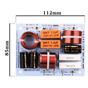Planet Gates HIFIDIY LIVE  L-380C 3 Way 3 speaker Unit (tweeter + mid +bass )HiFi Home Speakers audio  Frequency Divider Crossover Filters