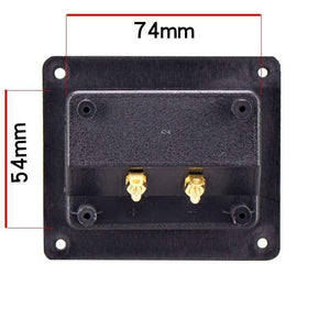 HIFIDIY LIVE Speaker Junction Box Speakers Terminal Box Shell 2 Copper Binding Post Wire Cable Connector (Install Hole 75x55mm)