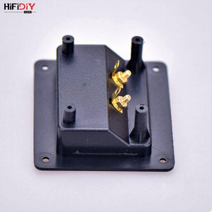 HIFIDIY LIVE Speaker Junction Box Speakers Terminal Box Shell 2 Copper Binding Post Wire Cable Connector (Install Hole 75x55mm)