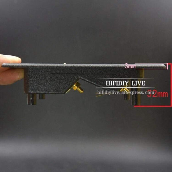 HIFIDIY LIVE Speakers Terminal Box Shell 4 Copper Binding Post (Install Hole 94x74mm)Wire Cable Connector / Speaker Junction Box
