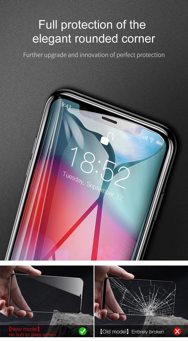 Planet Gates High Definition / For iPhone XR Baseus 0.3mm Screen Protector Tempered Glass For iPhone Xs Max X Xr S Soft Edge 3D Full Cover Protective Glass For iPhone Xsmax