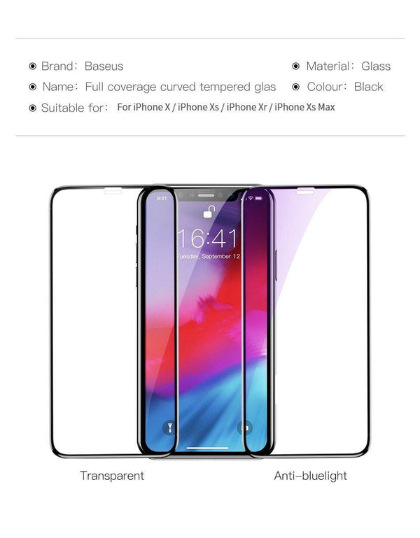 Planet Gates High Definition / For iPhone XR Baseus 0.3mm Screen Protector Tempered Glass For iPhone Xs Max X Xr S Soft Edge 3D Full Cover Protective Glass For iPhone Xsmax