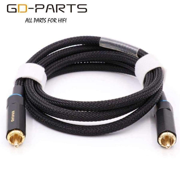 Planet Gates High End 4N OFC RCA Cable 3.5mm Male to Male RCA Signal Line Coaxial Wire Hifi Audio Video TV DVD Interconnect Home Theater