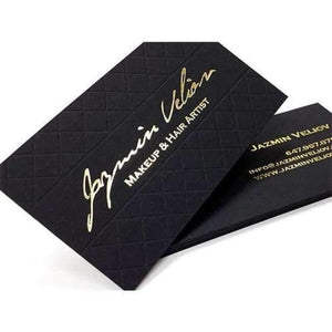 Planet Gates High-end Gold Foil Stamping Custom Business Cards Letterpress Printing Visit Cards 600gsm Cardboard Factory Price
