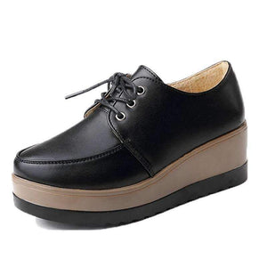 Planet Gates High Heel Women Shoes 2018 Women Genuine Leather Casual Shoes Breathable Fashion Waterproof Wedges Platform Shoes Women Sneaker