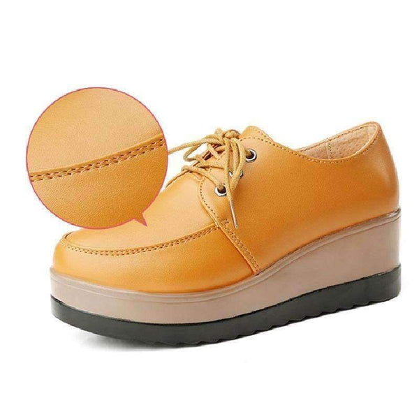 Planet Gates High Heel Women Shoes 2018 Women Genuine Leather Casual Shoes Breathable Fashion Waterproof Wedges Platform Shoes Women Sneaker