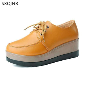Planet Gates High Heel Women Shoes 2018 Women Genuine Leather Casual Shoes Breathable Fashion Waterproof Wedges Platform Shoes Women Sneaker