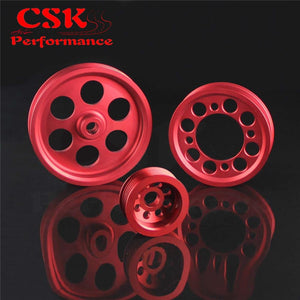 Planet Gates High Performance Light-weight Crank Pulley Fits For Toyota JZA80 V6 3.0 Blue/Red