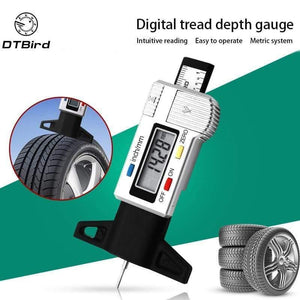 High-Precision Digital Tread Depth Gauge Tire Pressure Wear Detection Meter Measurer For Cars Trucks Tools Electronic Caliper