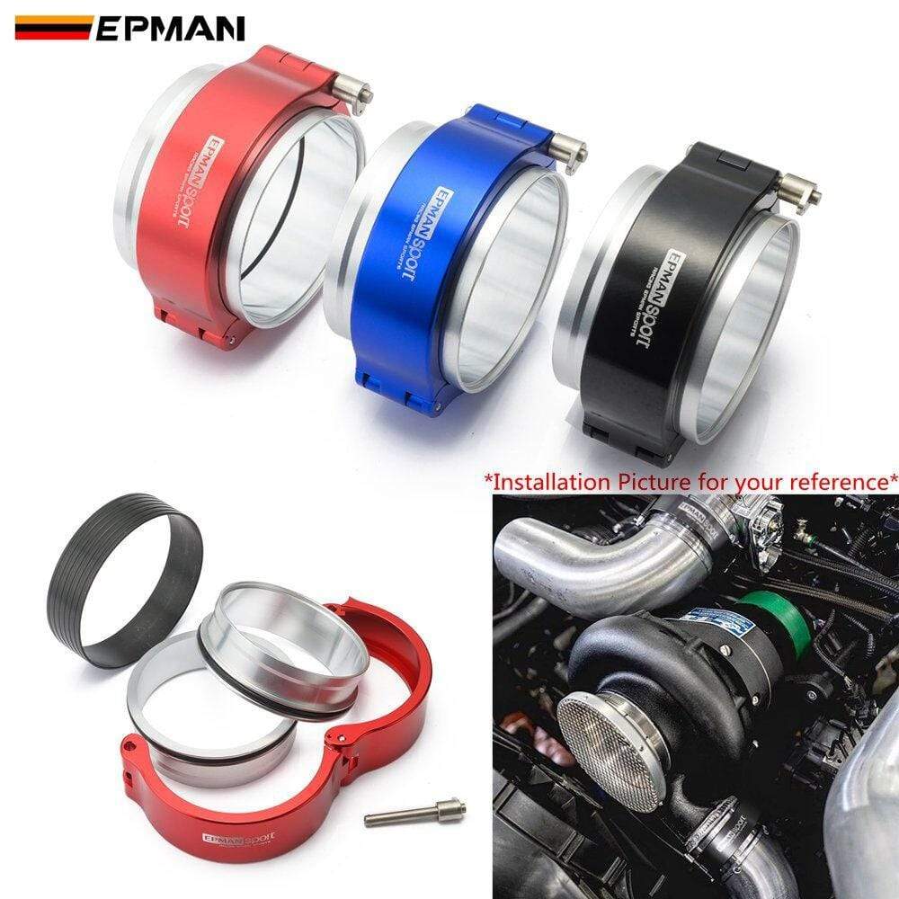 Planet Gates High Press Aluminium Release Clamps V Band HD Clamp for 3" OD Throttle Body Intercooler Pipe Turbo System EPSS76KB