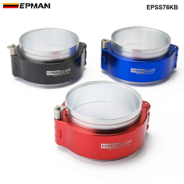 Planet Gates High Press Aluminium Release Clamps V Band HD Clamp for 3" OD Throttle Body Intercooler Pipe Turbo System EPSS76KB