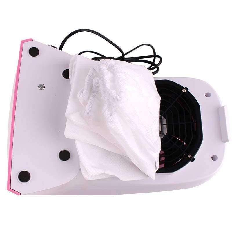 Planet Gates High Quality 10Pcs/Set Non-woven Replacement Bags For Nail Art Dust Suction Collector Elastic Cord Nails Arts Salon Tools