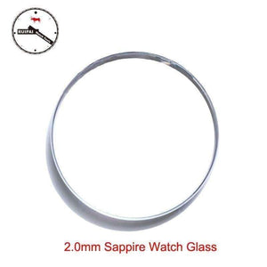 Planet Gates High Quality 2.0mm Thick Sapphire Watch Glass 30mm~39.5mm Watch Tool Replacement Sapphire Watch glass